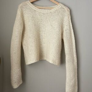 Open Knit mohair blend sweater